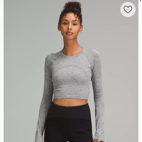 Lululemon Swiftly Tech Cropped Long-Sleeve Shirt 2.0 - Picture 1 of 4